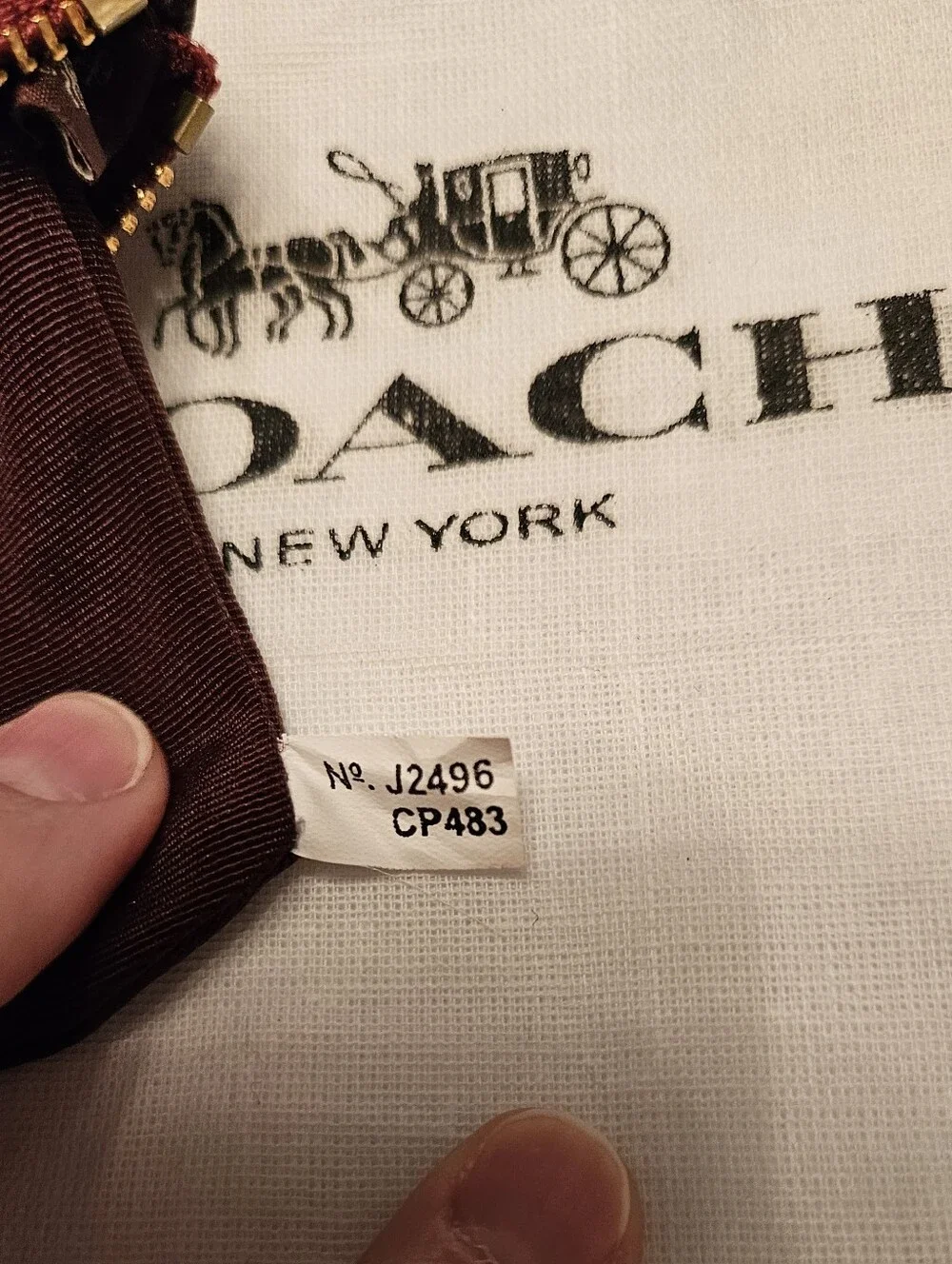 Coach Corner Zip Wristlet +Dust Bag - Picture 11 of 16